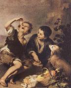 Bartolome Esteban Murillo The Pie Eaters oil on canvas